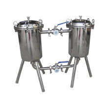 Stainless steel double-barrel filter